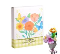 Amesor Kit de Création de Fleurs | Kit Créatif Fleurs en Papier,Jouet Créatif à Base de Feuilles Teintes à l'Aquarelle pour Bouquet, Cadeau pour la Fête des Mères, Sénior, Loisirs Intérieurs,
