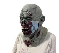Amesor Le Masque Effrayant pour Halloween | Masque Zombie Effrayant En Latex Pour Visage | Accessoire Festif De Cosplay Tête Réaliste Pour Mascarade Théâtre Scénique Carnaval