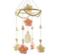 Amesor Mobile pour Tout-Petit - Mobiles Fleurs Tressées Pour Berceau,Jouet Sensoriel Tournant Apaisant Décoratif pour d'Âge Préscolaire Garçons et Filles dans Maison et Salon
