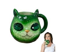 Amesor Mug Chat, Tasse À Café Fait Main Visage Chat Minéral, Gobelet Boisson Résine Artisanale Décor Animal Mignon Maison Cuisine Salon
