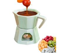 Amesor Petit Pot à Fondue | Chauffe-Beurre en Céramique À Chauffage Uniforme,Fondueuse à Chocolat et Pot de Fusion | Idéal pour Adultes Et, pour Snack Au Beurre, Cadeau De Noël, Anniversaire, Fêtes,