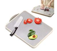 Amesor Planche À Découper En Acier Inoxydable - Planche Ménagère | Accessoire de Cuisine Antidérapant Idéal Cuisine Extérieure, Restauration, Camping-Car, Randonnée, Pique-Nique