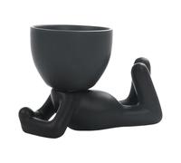 Amesor Planteur de Visage,Pot de s succulentes en céramique avec Drainage - Pot de décoratif de Conception Simple pour la Cuisine, la Salle de Bains, la Chambre à Coucher, Le Salon