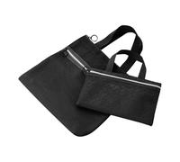 Amesor Sac De Toilettes | Pochette Cosmétique en Filet Portable pour Avion - Trousse De Voyage Zippée avec Poignée pour Festival Travail Stade Vacances Voyage Plage Avion