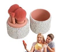 Amesor Set de Pinceaux de Maquillage | 5 Pièces Pochette Portable Brosses Makeup - Organisation des Outils de Beauté pour Mariage Maison Fêtes Bureau Salon