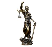 Amesor Statue Déesse De La Justice, Statue Balance De La Justice, Figurine De Dame Justice, Avocate Lady Justice Résine Décor, Décoration De Maison Rétro Ornements De Bureau De Chambre D'avocat