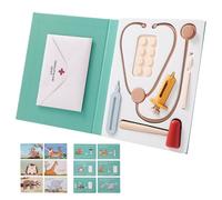 Amesor Trousse De Docteur,Jeu De Docteur D'Imitation pour Tout-Petits | Accessoires De Costume D Infirmière avec Stéthoscope D Hôpital pour Les Petits Garçons Et Filles Élèves Et Classe De