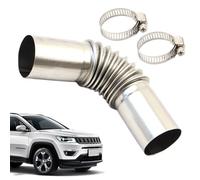 Amesor Tuyau d'Échappement,Tube de Prolongation pour Chauffage Stationnaire | Coude d'Échappement en Acier Inoxydable pour Chauffage Stationnaire Tondeuse Moto Camion Vélo