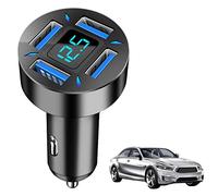Amesor Voiture | 66W 4-Ports Voiture RapiCharge RapiPrise USB Type C Adaptateur Allume-Cigare Voiture,Puce Intelligente, Protection sécurité Multiple