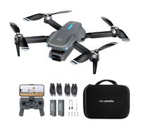 Ameta S20 Lite Drone FPV avec Caméra 4K UHD, 36 min de Vol, Moteur Sans Balais, Maintien d’Altitude, Flux Optique, Gris