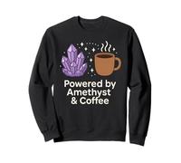 Amethyst Addict Healing Crystal Energy Witchcore Spiritual Sweatshirt