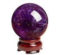 Amethyst Crystal Ball Crystal Sphère Boules pour et balles décoratives - Crystals Stones Gift Beginners, 35 mm