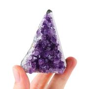 Amethyst Crystal Clusters Cluster Ornament Irregular Decorative Raw Stones Geode,120-150g Gemstone Stone