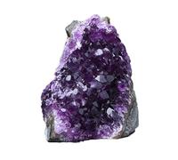 Amethyst Crystal Geode Cluster Raw Rock Quartz Crystals Druzy Gemstone for Home Decor,800~900g Gemstone Stone