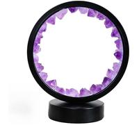 Amethyst Crystal Night Light Amethyst Night Light Bedside Lamp for Meditation Witchcraft Yoga Gifts