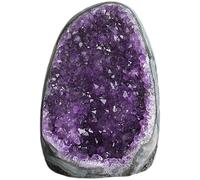 Amethyst Crystal Rock, 100-300g Geode d'améthyste naturelle, cristaux d'énergie positive et pierres de guérison pour la décoration de maisons bureau, Crystal Rock, pierre