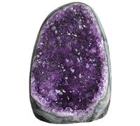 Amethyst Crystal Rock, 100-300g Geode d'améthyste naturelle, cristaux d'énergie positive et pierres pour le bureau de caractéristique décoraméthyste de la roche cristalline