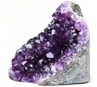 Amethyst Crystal Rock, Real Stone, Purple Crystals and Stones, Amathesis Cluster Geode, Amatista Piedra, Cuarzos Originales De Energia,300g Gemstone Stone