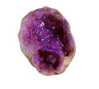 Amethyst Geode Electroplated Purple Crystal Cave for Home Decor, & Gifts,100~150g