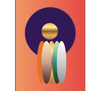 Amethyst Totem Studio Sketchbook: 120 Blank Pages | Large Format 8.5 x 11 Blank Sketchbook | Modern Geometric Cover in Amethyst, Coral and Gold