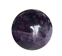 Amethyst Tumble 20-25mm Gemstone Crystal Ball Round Sphere Collection Pocket Palm Worry Stone,Purple,20~25mm