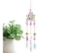 améthyste Fleur de Attrape-Soleil, Pendentif en améthyste - Pendentif en de Fleur de - Ornements de Prisme à Suspendre pour Les Voitures, la Maison, Le Bureau
