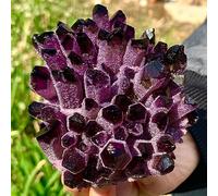 Améthyste naturelle Violet fantôme fantôme Quartz cristal amas spécimen prier décor à la maison démagnétisation décoration de la chambre (Size : 900-1100g)