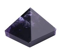 Améthyste Pyramide, Figurine en Cristal De Pyramide, Mini Décoration D'intérieur Ameublement Exquis Article Paperweight Fonction pour Les Enfants