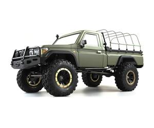 Amewi 22474 RC Scale Crawler AMXRock RCX8BS Pick-Up 1:8, RTR Militaire Vert