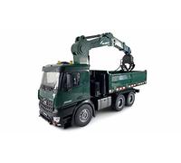 Amewi 22568 Arocs Kranwagen 1:14 électrique Camion RC prêt à fonctionner (RtR) avec accu et câble de charge, avec fonction sonore