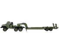Amewi Ural B36 Camion Militaire 6WD avec Camion Bas RC télécommandé 1:16 RTR, Vert