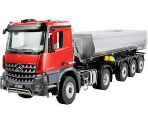Amewi 22695 Mercedes-Benz Arocs Sattelzug mit Kippauflieger 1:14 électrique Modèle réduit RC débutant prêt à fonctionner (RtR) avec effet lumineux, avec