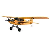 Amewi 24107 Piper J-3 Cup Rouge/Blanc, Avion radiocommandé, 3 canaux RTF, gyro, Mode 2