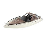 Amewi Bateau RC Aimee Speed 26101 – 380 mm, 15 km/h, 2,4 GHz – Marron/Blanc crème