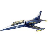 Amewi AMXFlight L-39 Albatros bleu, jaune, argent Jet RC plug-and-play (PNP) 550 mm