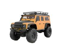 Amewi AMXRock Mini-D90 Scale Crawler 4WD 1:16 RTR Jaune avec télécommande, Batterie, câble de Charge