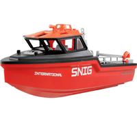 Amewi Bateau de Sauvetage radiocommandé sans balais 320 mm RTR Rouge/Noir pour Enfant à partir de 8 Ans
