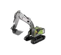 Amewi G071E Pelleteuse à chaîne télécommandée 1:18 RTR télécommandée pour Enfants de 8 Ans, Anthracite/Vert