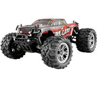 Amewi M-Land rouge brushed 1:16 Véhicule RC débutant électrique Monstertruck 4 roues motrices (4WD) prêt à fonctionner (RtR) 2,4