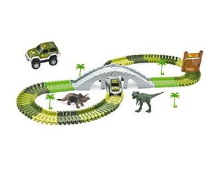 Amewi Magic Traxx 100652 Dino Park avec Pont Mini Set de 108 pièces