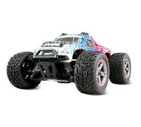 Amewi MAX20 Monster Truck Brushed 50 km/h 4WD 1:20 RTR Bleu/Rose RC télécommandé