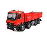Amewi Mercedes-Benz Arocs Camion Benne télécommandée 8 x 4/4 4WD 1:18 RTR Rouge, modèle de Camion télécommandé