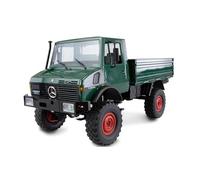 Amewi Camion radiocommandé Unimog Basic 22632 – 1:12 électrique, vert, prêt à fonctionner (RtR)