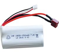 Amewi Pack de batterie (LiIon) 7.4 V 1500 mAh Nombre de cellules: 2 pack course système d'enfichage en T