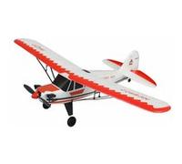 Amewi Avion radiocommandé Piper J-3 Cup – 3 canaux RTF, gyro, Mode 2 – Rouge/Blanc
