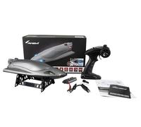 Amewi Stingray Speedboot avec Propulsion Jet 40 km/h 335 mm RTR Aspect Carbone