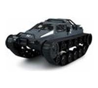 Monde Miniature - Véhicule miniature assemblé - Char télécommandé Police 1/12 ème Gris Bleu RTR