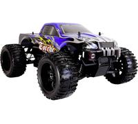 Amewi Torche brushed 1:10 Auto RC électrique Monstertruck 4 roues motrices (4WD) prêt à fonctionner (RtR) 2,4 GHz avec accu et chargeur
