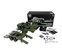 Amewi Ural B36 Camion Militaire 6WD avec Camion Bas RC télécommandé 1:16 RTR, Vert