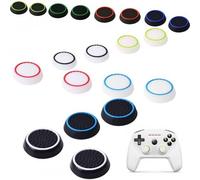 Amexo 10 Paire Poignée Capuchon de Protection, Poignées de Pouce en Silicone Couvre Thumb Grip en Silicone Souple Compatible pour Manette PS5 / PS4 / PS3 /Xbox 360 / Xbox One/Switch Pro